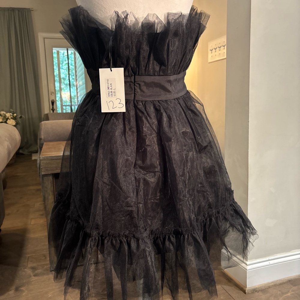 Dance & Marvel Black Tulle Gown